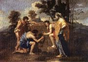 POUSSIN, Nicolas Et in Arcadia Ego oil painting